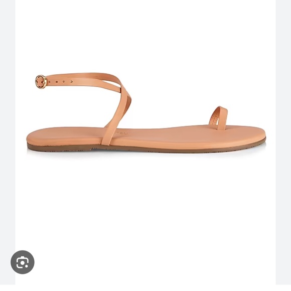 TKEES Tan Ankle Strap Sandals - Picture 1 of 5